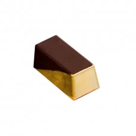 Polycarbonate Straight Rectangle Chocolate Mold - 39 x 18 x 15.5 mm - 10 gr - 30 Cavity - 275 x 175 mm - Martellato