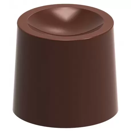 Chocolate World CW1694 Polycarbonate Cylinder Indent Chocolate Mold - 22.5 x 22.5 x 20 mm - 9gr - 4x8 Cavity - 275x135x24mm M... Chocolate World CW1694 Polycarbonate Cylinder Indent Chocolate Mold - 22.5 x 22.5 x 20 mm - 9gr - 4x8 Cavity - 275x135x24mm M...