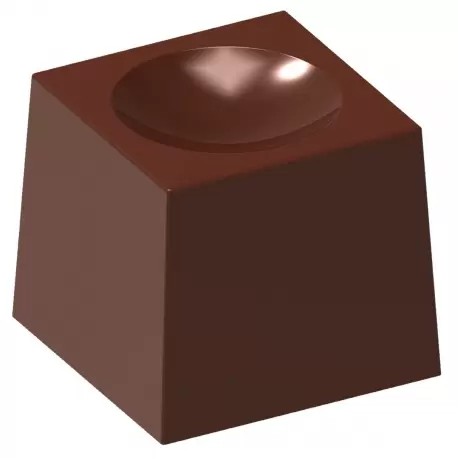 Chocolate World CW1695 Polycarbonate Cube with Indent Chocolate Mold - 22.5 x 22.5 x 20 mm - 11.5gr - 4x8 Cavity - 275x135x24... Chocolate World CW1695 Polycarbonate Cube with Indent Chocolate Mold - 22.5 x 22.5 x 20 mm - 11.5gr - 4x8 Cavity - 275x135x24...