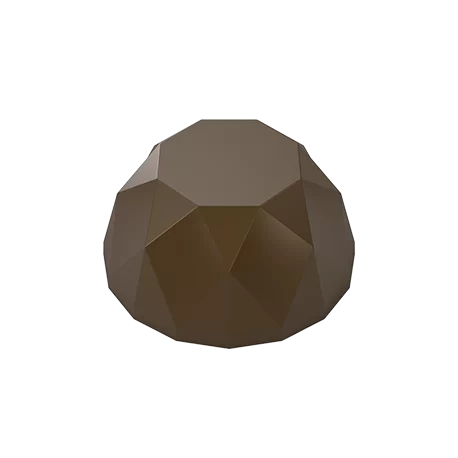 Pastry Chef's Boutique PCB543 Polycarbonate Geometric Rounded Flat Top Chocolate Praline Mold - Ø32mm x 15mm - 10gr - 4x7 Cav... Pastry Chef's Boutique PCB543 Polycarbonate Geometric Rounded Flat Top Chocolate Praline Mold - Ø32mm x 15mm - 10gr - 4x7 Cav...