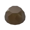 Pastry Chef's Boutique PCB543 Polycarbonate Geometric Rounded Flat Top Chocolate Praline Mold - Ø32mm x 15mm - 10gr - 4x7 Cav...