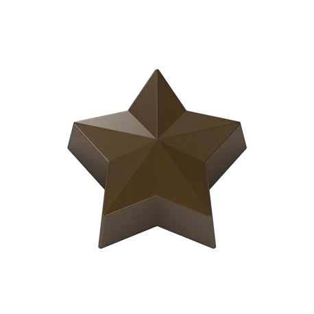 Pastry Chef's Boutique PCB593 Polycarbonate Faceted Star Chocolate Praline Mold - 37mm x 35mm x 18mm - 10gr - 4x6 Cavity - 27... Pastry Chef's Boutique PCB593 Polycarbonate Faceted Star Chocolate Praline Mold - 37mm x 35mm x 18mm - 10gr - 4x6 Cavity - 27...