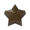 Pastry Chef's Boutique PCB593 Polycarbonate Faceted Star Chocolate Praline Mold - 37mm x 35mm x 18mm - 10gr - 4x6 Cavity - 27...