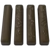 Polycarbonate Oblong Flower Design Chocolate Snack Bar Mold - 110mm x 22mm x 18mm - 43gr - 5x2 Cavity - 275x175x25mm - Pastry Chef's Boutique