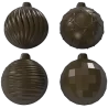 Pastry Chef's Boutique PCB855 Polycarbonate Christmas Ornament Bulbs Chocolate Mold - 36mm x 32mm x 16mm - 10gr - 4x7 Cavity ...