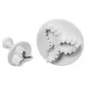 PME HS636 PME Three Leaf Holly Plunger Cutters set of 2 - 25mm 45mm Fondant Cutters & Plungers