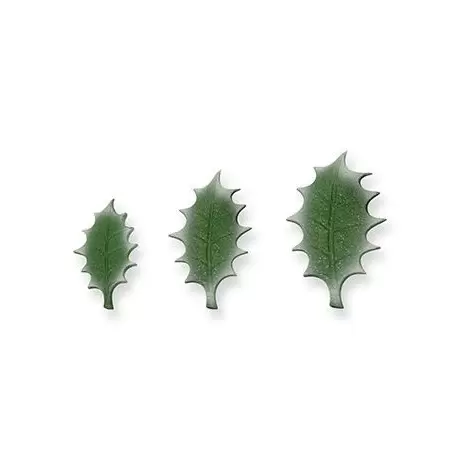 PME Larger Holly Leaf Plunger Cutters set of 3 - 43mm 50mm 57mm