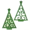 JEM Christmas Cutter - Christmas Scroll Tree - 34mm x 64mm