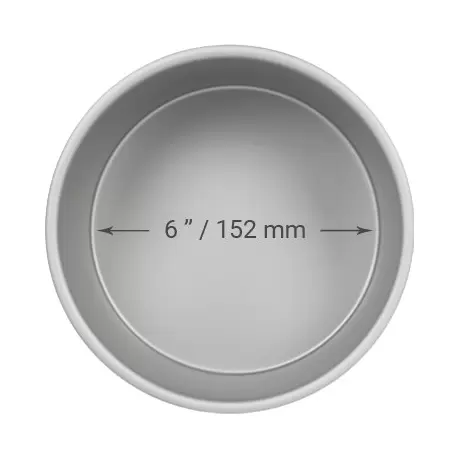 PME RND064 Round cake pan with solid bottom - 6 x 4 inches Round Cake Pans PME RND064 Round cake pan with solid bottom - 6 x 4 inches Round Cake Pans