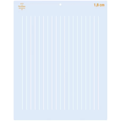 Martellato 50GD0018 Clear Pastry Stripes Cutter Grill - 1.8 cm Ruler and Pastry Combs Martellato 50GD0018 Clear Pastry Stripes Cutter Grill - 1.8 cm Ruler and Pastry Combs
