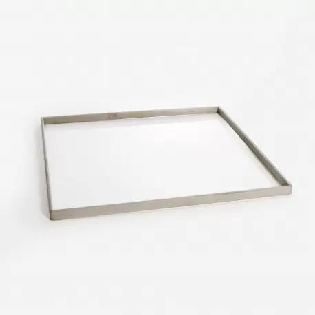 Martellato 50QG15 Stainless Steel Single Layer Frame - 380mm x 380mm x h 15mm Genoise and Full Sheet Frame Martellato 50QG15 Stainless Steel Single Layer Frame - 380mm x 380mm x h 15mm Genoise and Full Sheet Frame