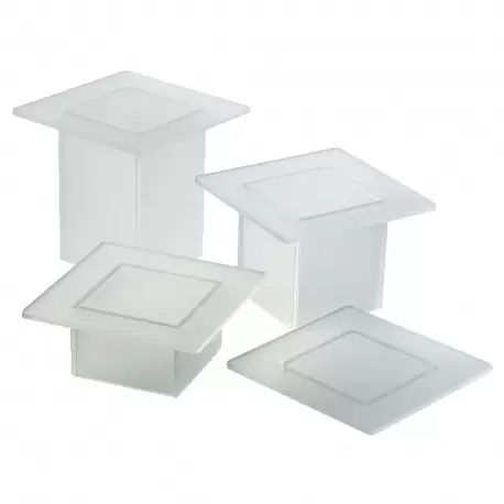 Martellato COD. 309 Plexiglass Cake and Pastry Stand Buffet Risers Display - 4 Piece Display for Pastries and Verrines Martellato COD. 309 Plexiglass Cake and Pastry Stand Buffet Risers Display - 4 Piece Display for Pastries and Verrines