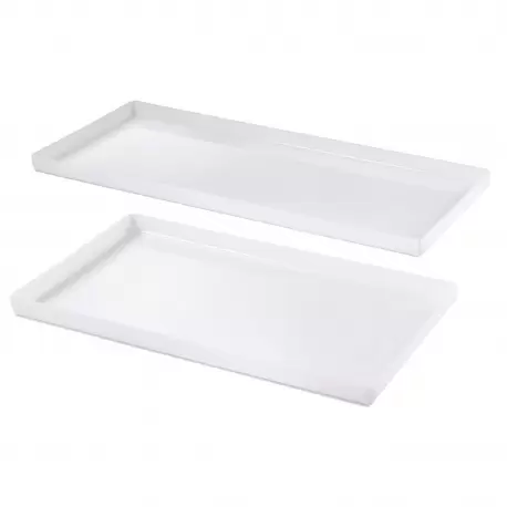 Martellato 51VP026010 Opaline Edged Display Tray - 60cm x 10cm x h 2.5cm Plates and Trays Martellato 51VP026010 Opaline Edged Display Tray - 60cm x 10cm x h 2.5cm Plates and Trays