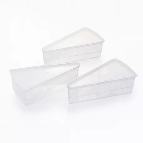 Small Slice Triangle Monoportion Pastry and Dessert Storage Container - 135mm x 69mm x h 42mm - 160 ml -100pcs Small Slice Triangle Monoportion Pastry and Dessert Storage Container - 135mm x 69mm x h 42mm - 160 ml -100pcs