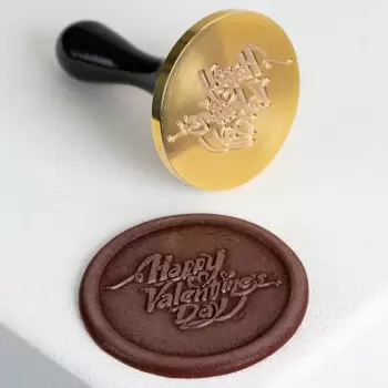 Martellato Small Happy Valentine's Day Chocolate Decoration Stamp Tool by Frank Haasnoot - 30mm