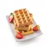 Silikomart Silicone Classic Waffle Mold SF155 - 130mm x 81mm x h 17mm - 548ml total volume