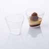 Disposable Triangular Dessert Cups - 4.1 oz. - 3.3'' x 3.3'' x 2.5'' - 100 pcs