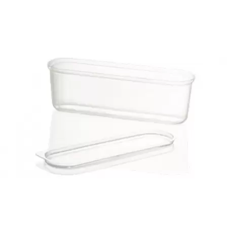 Lid for Plastic XL Eclair Gelato Ice Cream Cups - Pack of 100 Lid for Plastic XL Eclair Gelato Ice Cream Cups - Pack of 100