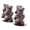 Mae 013652 SILMAE Professional Silicone Pastry Mold - Little Bears - 59x35x18 mm - 64 cavity - 21ml SILMAE Flexible Molds