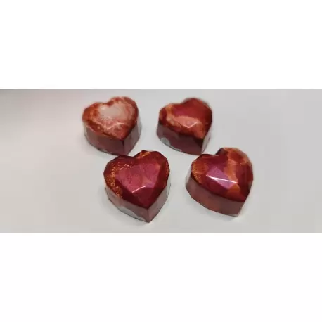 Hans Brunner HB-9154-PC Thermoformed Polycarbonate Chocolate Diamand Heart Mold - 30 x 30 x 16 mm - 10 gr - 28 cavities - 275... Hans Brunner HB-9154-PC Thermoformed Polycarbonate Chocolate Diamand Heart Mold - 30 x 30 x 16 mm - 10 gr - 28 cavities - 275...