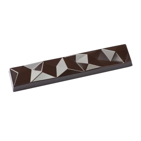 Hans Brunner HB-9169-PC Thermoformed Polycarbonate Chocolate Geometric Bar Mold - 130 x 26 x 12 mm - 35 gr - 6 cavities Bars ... Hans Brunner HB-9169-PC Thermoformed Polycarbonate Chocolate Geometric Bar Mold - 130 x 26 x 12 mm - 35 gr - 6 cavities Bars ...