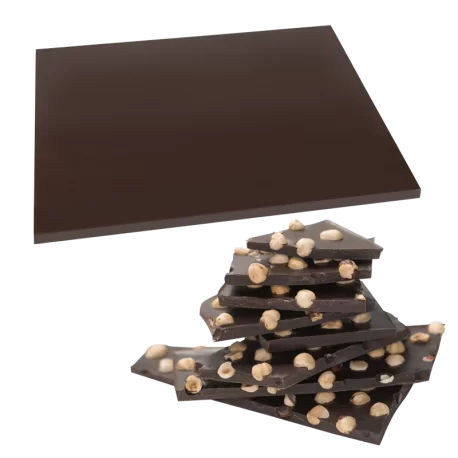 Thermoformed Polycarbonate Chocolate Giant Tablet Mold - Chocolate Brittle - 315 x 250 x 11 mm - 1000g - 1 cavity - Thermoformed Polycarbonate Chocolate Giant Tablet Mold - Chocolate Brittle - 315 x 250 x 11 mm - 1000g - 1 cavity -