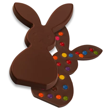 Hans Brunner HB-9157-PC Thermoformed Polycarbonate Chocolate Tablet Mold - Flat Standing Rabbit - 168x98 x10.5 mm - 100 gr - ... Hans Brunner HB-9157-PC Thermoformed Polycarbonate Chocolate Tablet Mold - Flat Standing Rabbit - 168x98 x10.5 mm - 100 gr - ...