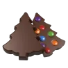 Hans Brunner HB-9176-PC Thermoformed Polycarbonate Chocolate Tablet Mold - Flat Christmas Tree - 71 x 60 x 11 mm - 25 gr - 8 ...