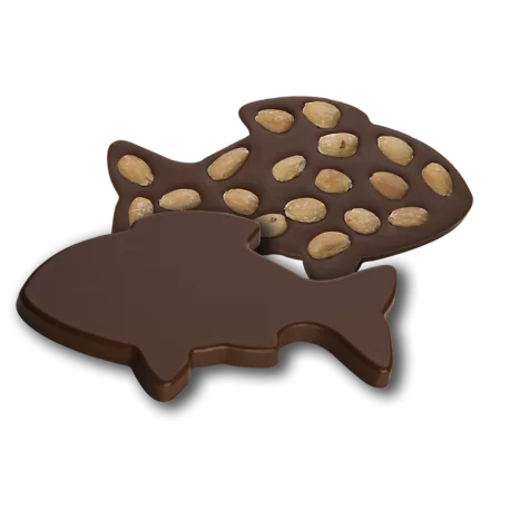 Hans Brunner HB-9129-PC Thermoformed Polycarbonate Chocolate Tablet Mold - Fish - 160 x 97 x 10 mm - 100 gr - 2 cavities - 27... Hans Brunner HB-9129-PC Thermoformed Polycarbonate Chocolate Tablet Mold - Fish - 160 x 97 x 10 mm - 100 gr - 2 cavities - 27...
