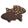 Hans Brunner HB-9129-PC Thermoformed Polycarbonate Chocolate Tablet Mold - Fish - 160 x 97 x 10 mm - 100 gr - 2 cavities - 27...