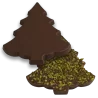 Thermoformed Polycarbonate Chocolate Tablet Mold - Christmas Tree - 146 x 120 x 10 mm - 100 grs - 2 cavities - 275 x 175 x 24 mm - Hans Brunner