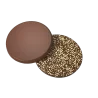 Hans Brunner HB-9193-PC Thermoformed Polycarbonate Chocolate Tablet Mold - Round - 110 x 110 x 93 mm - 100 gr - 2 cavities - ...