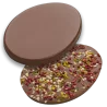Thermoformed Polycarbonate Chocolate Tablet Mold - Egg - 123 x 92 x 10 mm - 100 gr - 2 cavities - 275 x 175 x 24 mm - Hans Brunner
