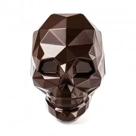 Professional Polycarbonate Amleto Diamond Skull Halloween Chocolate Mold - 96mm x 75mm x h 100mm - 4 cavity - 137 gr