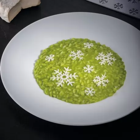 Pavoni Italia Snowflake Decoration Silicone Mold by Paolo Griffa - 24 cavities in different sizes