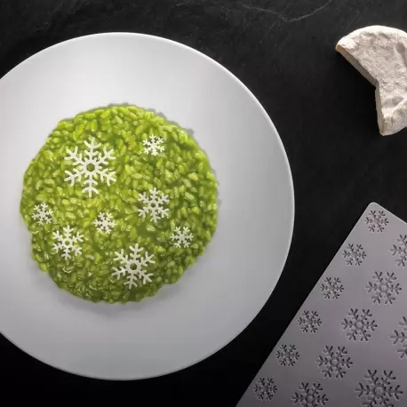 Pavoni Italia Snowflake Decoration Silicone Mold by Paolo Griffa - 24 cavities in different sizes