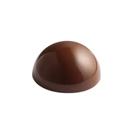 Chocolate Polycarbonate Mold Hemisphere Half Sphere Mold Ø 45 mm x h 22.5 mm - 15 cavity - 24 gr Chocolate Polycarbonate Mold Hemisphere Half Sphere Mold Ø 45 mm x h 22.5 mm - 15 cavity - 24 gr