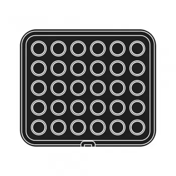 PAVONI Cookmatic PIASTRA-P Square Plates - 30 Cavities - Plate only