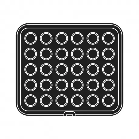 PAVONI Cookmatic PIASTRA-P Square Plates - 30 Cavities - Plate only