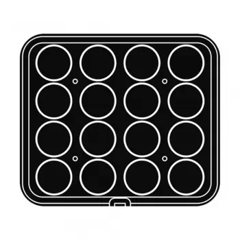 PAVONI Cookmatic PIASTRA-56 Round Plates - 16 Cavities - Plates Only