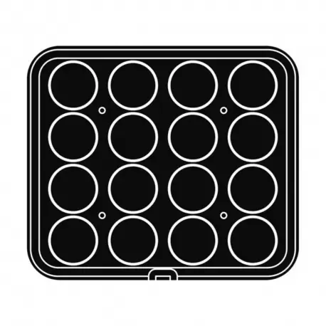 PAVONI Cookmatic PIASTRA-56 Round Plates - 16 Cavities - Plates Only