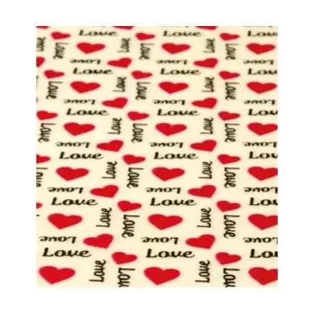 Pavoni SD234SB Pavoni Chocolate Transfer Sheets - Love with Red Hearts - Pack of 10 Sheets Chocolate Transfer Sheets Pavoni SD234SB Pavoni Chocolate Transfer Sheets - Love with Red Hearts - Pack of 10 Sheets Chocolate Transfer Sheets
