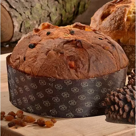 Round High Style Pannetone Paper Pan Ø 6-1/8" x 2-1/8" - pack of 50 Round High Style Pannetone Paper Pan Ø 6-1/8" x 2-1/8" - pack of 50