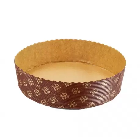 Round High Style Pannetone Paper Pan Ø 6-1/8" x 2-1/8" - pack of 50 Round High Style Pannetone Paper Pan Ø 6-1/8" x 2-1/8" - pack of 50