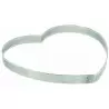 Pastry Chef's Boutique 06586 Stainless Steel Perforated Heart Tart Ring - 16cm x h 2cm Other Shaped Rings