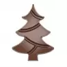 Polycarbonate Chocolate Break Apart Christmas Tree Tablet Mold - 97mm x 72.5mm x h 10mm - 1 x 4 cavity layout - 36.5 gr - Chocolate World