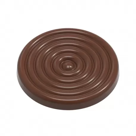 Polycarbonate Ring of Saturn Caraque Chocolate Mold by Nora Chokladskola - 45mm x 45mm x h 5mm - 10 cavity - 8gr - Chocolate World