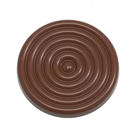 Polycarbonate Ring of Saturn Caraque Chocolate Mold by Nora Chokladskola - 45mm x 45mm x h 5mm - 10 cavity - 8gr - Chocolate World