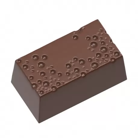 Polycarbonate Rectangular Cube with Bubbles Chocolate Mold - 34mm x 18.5mm x h 15mm - 24 cavity - 10.8gr Polycarbonate Rectangular Cube with Bubbles Chocolate Mold - 34mm x 18.5mm x h 15mm - 24 cavity - 10.8gr