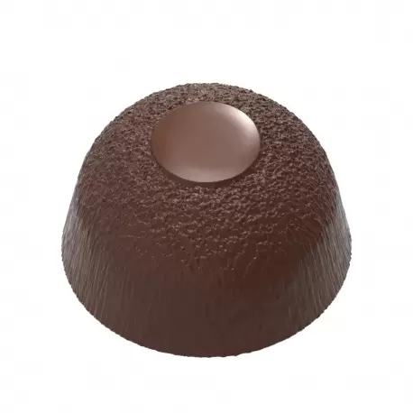 Polycarbonate Dome with Structured Texture Chocolate Mold - 29.4mm x 29.4mm x h 17mm - 21 cavity - 10.5gr Polycarbonate Dome with Structured Texture Chocolate Mold - 29.4mm x 29.4mm x h 17mm - 21 cavity - 10.5gr